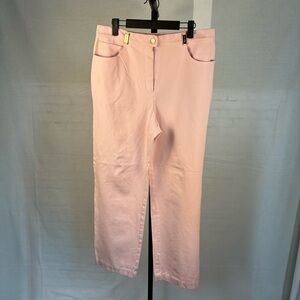 St. John Sport Light Pink High-Rise Jeans 14